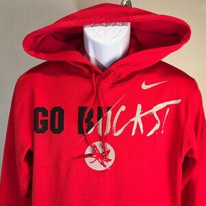 Nike Therma-Fit Men's red Ohio State Buckeyes hooded sweatshirt Hoodie Small S